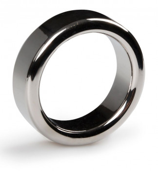 Серебристое эрекционное кольцо Sinner Metal Cockring Size M