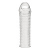 Текстурированная насадка на пенис Clear Textured Penis Enhancing Sleeve Extension - 16,5 см.