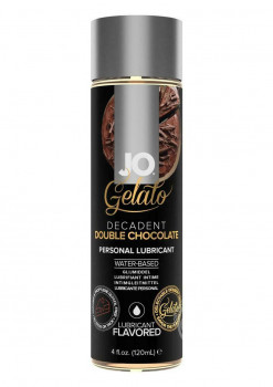 Лубрикант с ароматом шоколада JO Gelato Decadent Double Chocolate - 120 мл.