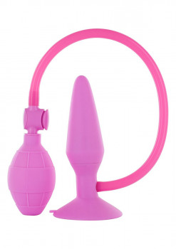 Розовый анальный расширитель Large Inflatable Plug - 15 см.
