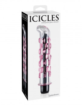 Стеклянный вибростимулятор Icicles №19 - 17,8 см.