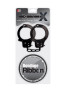 Набор для фиксации Bondx Metal Cuffs And Ribbon: чёрные наручники из листового материала и липкая лента