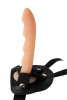 Телесный страпон Cavelier Strap-On - 15 см.