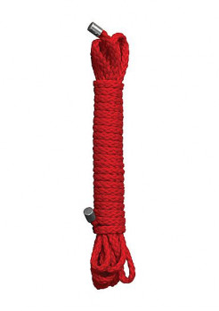 Красная веревка для бандажа Kinbaku - 5 м.