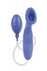 Помпа Waterproof Silicone Clitoral Pumps с вибрацией фиолетовая