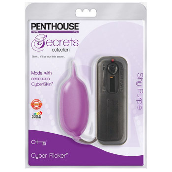 Фиолетовое виброяйцо Penthouse Secrets Cyber Flicker Shy Purple
