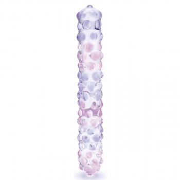 Фаллоимитатор с массажными точками Purple Rose - 23 см.