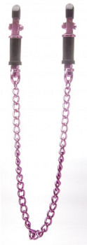 Розовые зажимы для сосков Vice Nipple Clamps