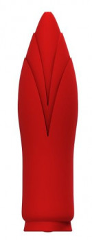 Красный клиторальный стимулятор Sirona - 10 см.
