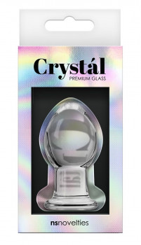 Стеклянная анальная пробка Crystal Small - 6,2 см.