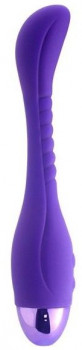 Фиолетовый вибратор Indulgence Slender G Vibe - 21 см.