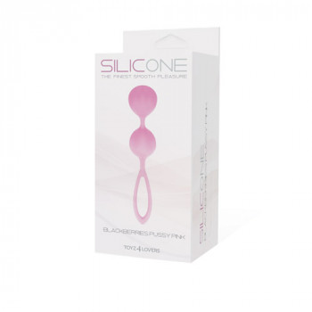Розовый вагинальные шарики из силикона Blackberries Pussy Silicone