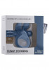 Синее эрекционное виброкольцо Bunny Silicone Cockring With Stimulating Ears