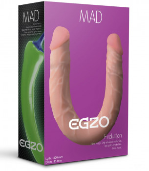 Двусторонний фаллоимитатор из киберкожи Mad Pepper - 42 см. Fff