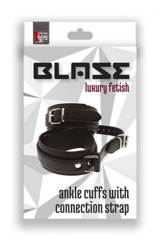 Черные оковы Ankle Cuffs With Connection Strap