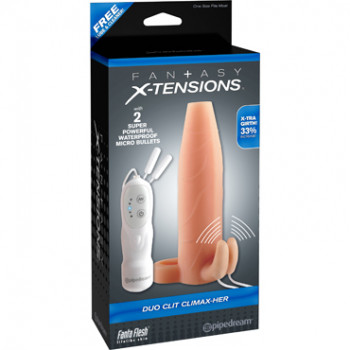Pipedream Fantasy X-tensions Duo Clit Climax-Her