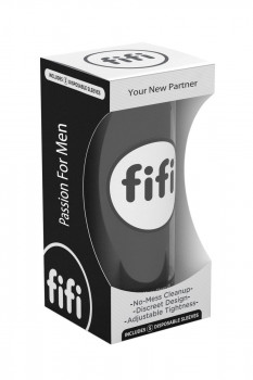 Чёрный нереалистичный мастурбатор Fifi Male