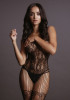 Пикантный боди-комбинезон Lace and Fishnet Bodystocking, черный