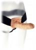 Полый фаллопротез The Penetrator Strap-On - 15 см.