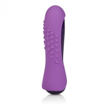 Сиреневый вибратор с двумя сменными насадками Io Lavender - 10,75 см.
