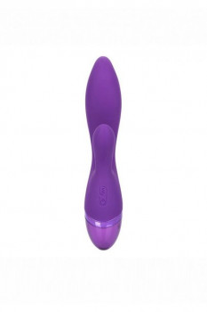 Фиолетовый вибромассажер-кролик Aura Dual Lover - 20,25 см.