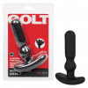 Черный анальный вибростимулятор Rechargeable Anal-T - 12 см.