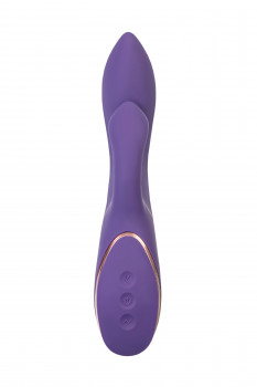 Фиолетовый вибратор-кролик Fingie с функцией Come-Hither - 21,6 см.