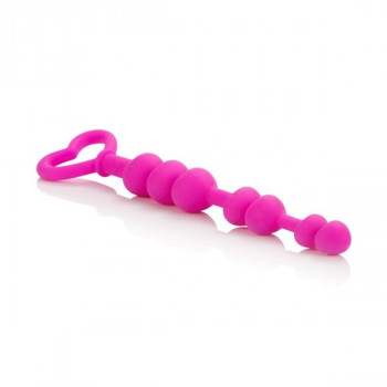 Силиконовая анальная цепочка Lia Love Beads - 17,8 см.