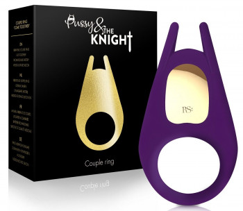 Фиолетовое эрекционное виброкольцо Rianne S Pussy & The Knight