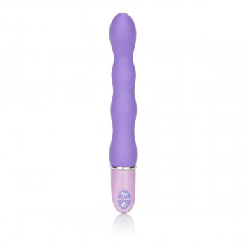 Силиконовый фиолетовый вибратор Lia Magic Wand - 21 см.
