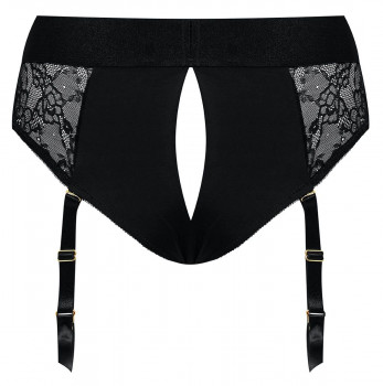 Черные трусики для насадок Diva Lingerie Harness - size L, черный