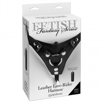 Женские трусики для крепления страпона Leather Low-Rider Harness