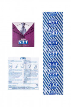 Ребристые презервативы Vizit Ribbed - 3 шт.