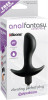 Чёрная анальная вибропробка с широким основанием Vibrating Perfect Plug - 12,5 см.