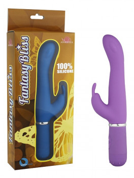 Фиолетовый вибростимулятор 10 Function G Spot Rabbit - 21,5 см.