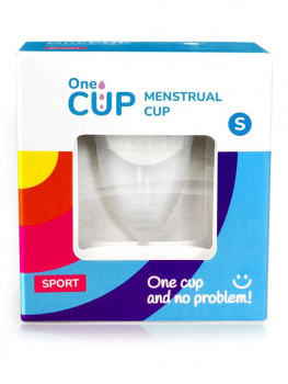 Прозрачная менструальная чаша OneCup Sport - размер S