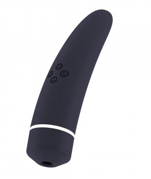 Чёрный вакуумный клиторальный вибромассажер Personal vibrator Hiky