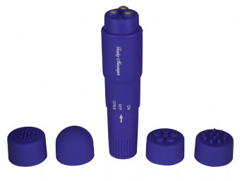 Фиолетовая виброракета Funky Massager - 10 см.