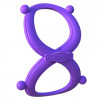 Фиолетовое эрекционное кольцо на пенис и мошонку Infinity Ring