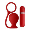Красная вибровтулка Menzstuff Ass Cork Wide - 7,5 см.