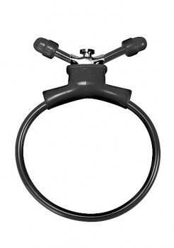 Черное утягивающее лассо Adjustable Cockring