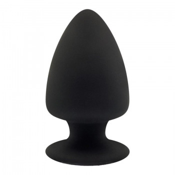 Черная анальная втулка Silexd Plug Model 1 L - 13 см.