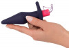 Темно-фиолетовая анальная пробка Remote Controlled Butt Plug - 14 см.