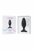 Черная анальная втулка Lovense Hush 2 (M) - 13,5 см.
