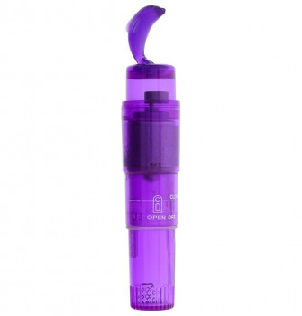 Фиолетовый клиторальный стимулятор-ракета с дельфином Good Vibes Dolphin Vibrator