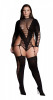 Оригинальный боди-комбинезон Kalyke Xxiii Bodystocking with Turtleneck, черный