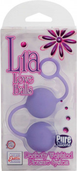 Фиолетовые вагинальные шарики Lia Love Balls