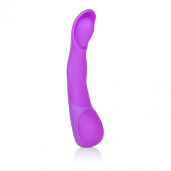Фиолетовый вибромассажер Impress Scoop - 12 см.