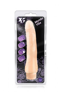 Реалистичный вибратор X5 Mambo Vibe Natural - 22,8 см.