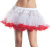 Двухслойный подъюбник Kate Petticoat, белый с красным